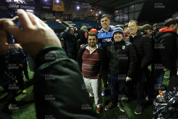 270226 - Cardiff v Leinster - United Rugby Championship - Mason Grady of Cardiff at full time