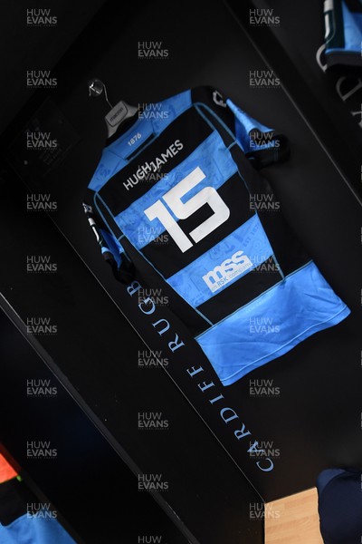 270226 - Cardiff Rugby v Leinster - United Rugby Championship - The Cardiff Rugby dressing room before the match