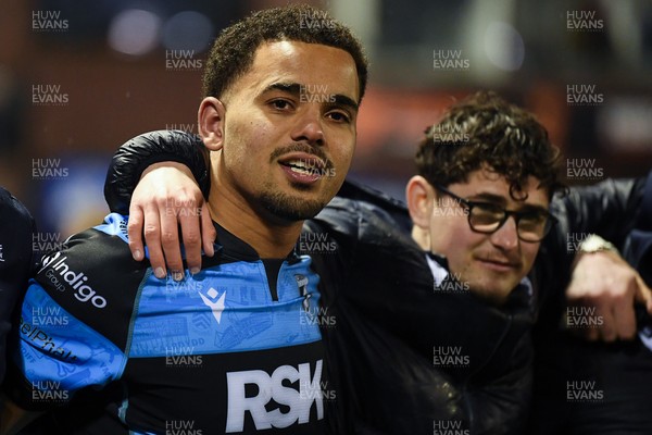 270226 - Cardiff Rugby v Leinster - United Rugby Championship - Ben Thomas of Cardiff Rugby at full time