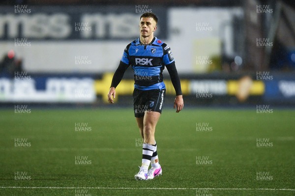 270226 - Cardiff Rugby v Leinster - United Rugby Championship - Cam Winnett of Cardiff Rugby