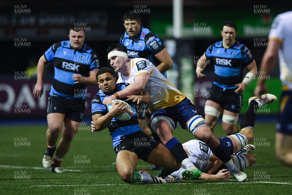 270226 - Cardiff Rugby v Leinster - United Rugby Championship - Ben Thomas of Cardiff Rugby
