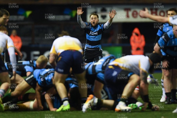 270226 - Cardiff Rugby v Leinster - United Rugby Championship - Ioan Lloyd of Cardiff Rugby