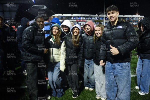 270226 - Cardiff Rugby v Leinster - United Rugby Championship - Fans at full time