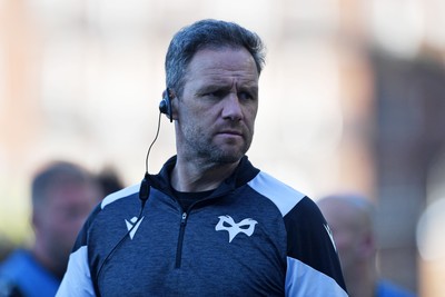 240426 - Cardiff Rugby v Ospreys - United Rugby Championship - Ospreys head coach, Mark Jones