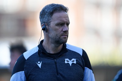 240426 - Cardiff Rugby v Ospreys - United Rugby Championship - Ospreys head coach, Mark Jones
