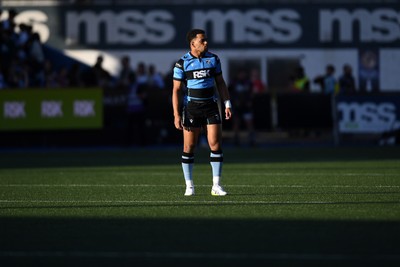 240426 - Cardiff Rugby v Ospreys - United Rugby Championship - Ben Thomas of Cardiff Rugby