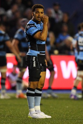 240426 - Cardiff Rugby v Ospreys - United Rugby Championship - Ben Thomas of Cardiff Rugby