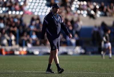 240426 - Cardiff Rugby v Ospreys - United Rugby Championship - Cardiff Head Coach Corniel Van Zyl