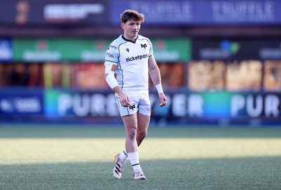 240426 - Cardiff Rugby v Ospreys - United Rugby Championship - Dan Edwards of Ospreys