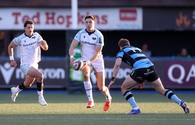 240426 - Cardiff Rugby v Ospreys - United Rugby Championship - Max Nagy of Ospreys