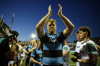240426 - Cardiff Rugby v Ospreys - United Rugby Championship - Josh McNally of Cardiff Rugby at full time