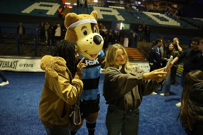 240426 - Cardiff Rugby v Ospreys - United Rugby Championship - Fans at full time