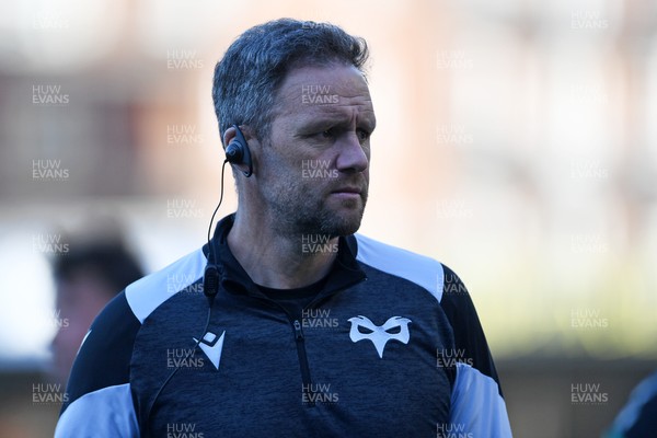 240426 - Cardiff Rugby v Ospreys - United Rugby Championship - Ospreys head coach, Mark Jones