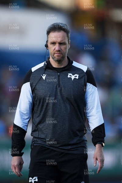 240426 - Cardiff Rugby v Ospreys - United Rugby Championship - Ospreys head coach, Mark Jones