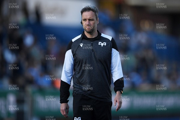 240426 - Cardiff Rugby v Ospreys - United Rugby Championship - Ospreys head coach, Mark Jones