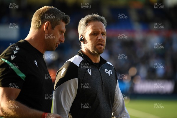 240426 - Cardiff Rugby v Ospreys - United Rugby Championship - Ospreys head coach, Mark Jones