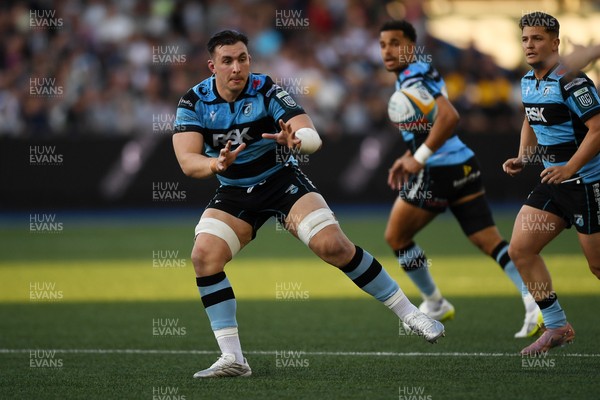 240426 - Cardiff Rugby v Ospreys - United Rugby Championship - Taine Basham of Cardiff Rugby