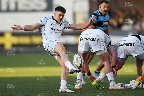 240426 - Cardiff Rugby v Ospreys - United Rugby Championship - Rueben Morgan-Williams of Ospreys