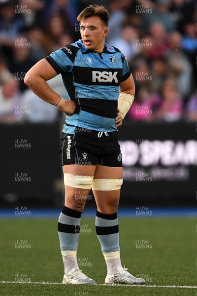 240426 - Cardiff Rugby v Ospreys - United Rugby Championship - Taine Basham of Cardiff Rugby