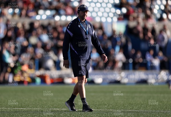 240426 - Cardiff Rugby v Ospreys - United Rugby Championship - Cardiff Head Coach Corniel Van Zyl