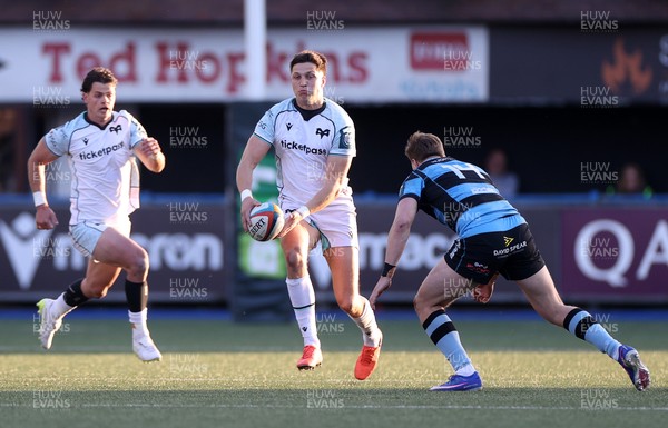 240426 - Cardiff Rugby v Ospreys - United Rugby Championship - Max Nagy of Ospreys