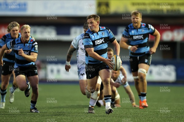 240426 - Cardiff Rugby v Ospreys - United Rugby Championship - Daf Hughes of Cardiff Rugby