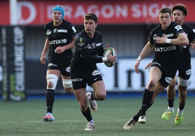 100126 - Cardiff Rugby v Racing 92, EPCR Challenge Cup - Geronimo Prisciantelli of Racing 92 breaks away