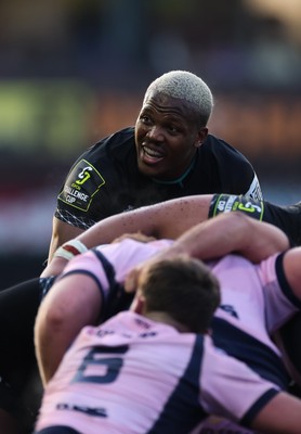 100126 - Cardiff Rugby v Racing 92, EPCR Challenge Cup - Hacjivah Dayimani of Racing 92