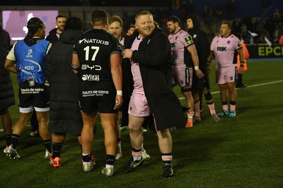 100126 - Cardiff Rugby v Racing 92 - EPCR Challenge Cup - Kieron Assiratti of Cardiff Rugby at full time