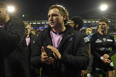 100126 - Cardiff Rugby v Racing 92 - EPCR Challenge Cup - Cornel Smit of Cardiff Rugby at full time