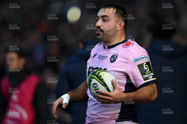 100126 - Cardiff Rugby v Racing 92 - EPCR Challenge Cup - Liam Belcher of Cardiff Rugby