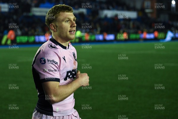 100126 - Cardiff Rugby v Racing 92 - EPCR Challenge Cup - Tom Bowen of Cardiff Rugby at full time