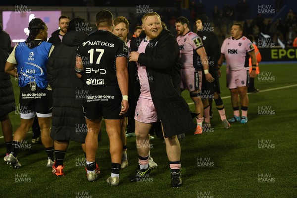 100126 - Cardiff Rugby v Racing 92 - EPCR Challenge Cup - Kieron Assiratti of Cardiff Rugby at full time