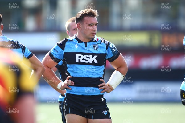 060925 - Cardiff Rugby v Richmond - Preseason Friendly - Taine Basham of Cardiff
