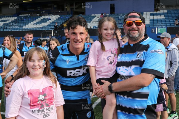 060925 - Cardiff Rugby v Richmond - Preseason Friendly - Players of Cardiff Rugby meet the fans and supporters after the game has finished