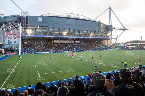 021223 - Cardiff Rugby v Llanelli - United Rugby Championship - General View of Cardiff Arms Park