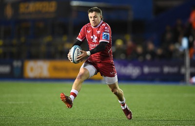 070123 - Cardiff v Scarlets - United Rugby Championship - Steff Evans of Scarlets