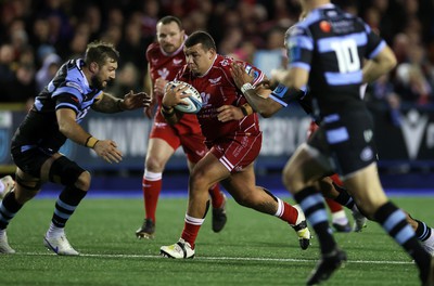 070123 - Cardiff Rugby v Scarlets - United Rugby Championship - Javan Sebastian of Scarlets 