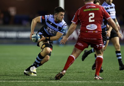 070123 - Cardiff Rugby v Scarlets - United Rugby Championship - Ellis Jenkins of Cardiff 