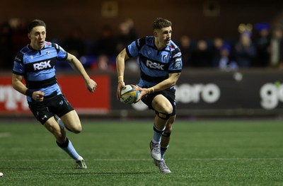 191225 - Cardiff Rugby v Scarlets - United Rugby Championship - Harri Millard of Cardiff 