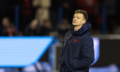 191225 - Cardiff Rugby v Scarlets, United Rugby Championship - Scarlets head coach Dwayne Peel