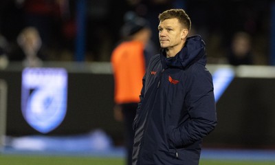191225 - Cardiff Rugby v Scarlets, United Rugby Championship - Scarlets head coach Dwayne Peel