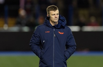 191225 - Cardiff Rugby v Scarlets, United Rugby Championship - Scarlets head coach Dwayne Peel