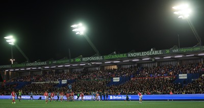 191225 - Cardiff Rugby v Scarlets, United Rugby Championship - A bumper derby crowd watch Cardiff Rugby v Scarlets