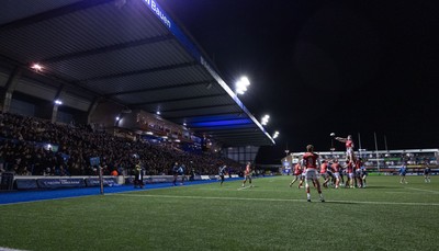 191225 - Cardiff Rugby v Scarlets, United Rugby Championship - A bumper derby crowd watch the match