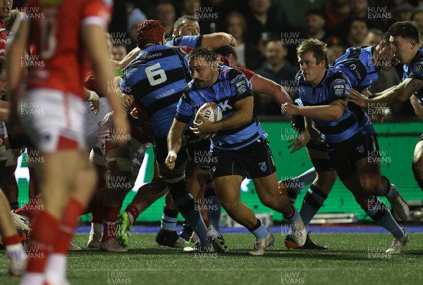 191225 - Cardiff Rugby v Scarlets - United Rugby Championship - Liam Belcher of Cardiff 