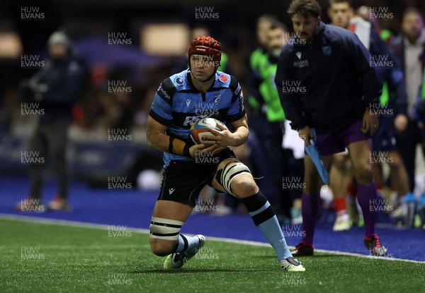 191225 - Cardiff Rugby v Scarlets - United Rugby Championship - James Botham of Cardiff 
