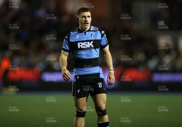 191225 - Cardiff Rugby v Scarlets - United Rugby Championship - Harri Millard of Cardiff 