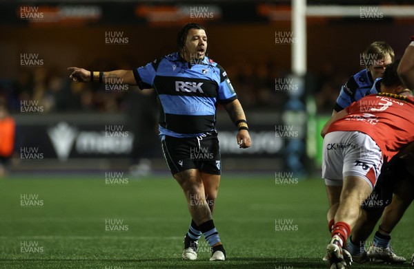 191225 - Cardiff Rugby v Scarlets - United Rugby Championship - Javan Sebastian of Cardiff 