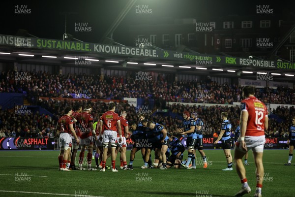 191225 - Cardiff Rugby v Scarlets - United Rugby Championship - Scrum